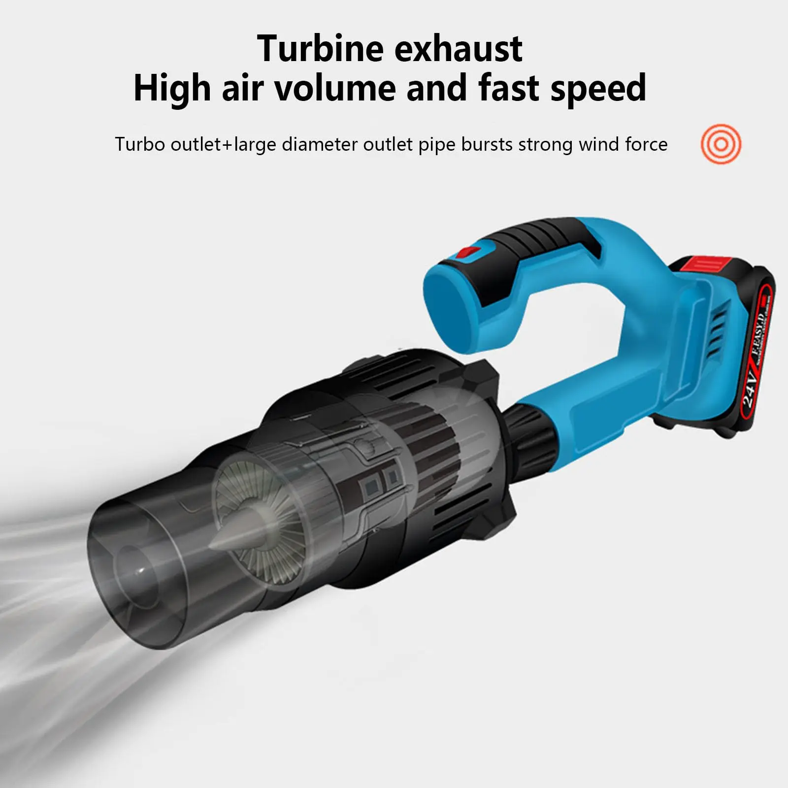 F.EASY.D Cordless 20V Garden Blower Hand Held Electric Leaf Blowers for garden