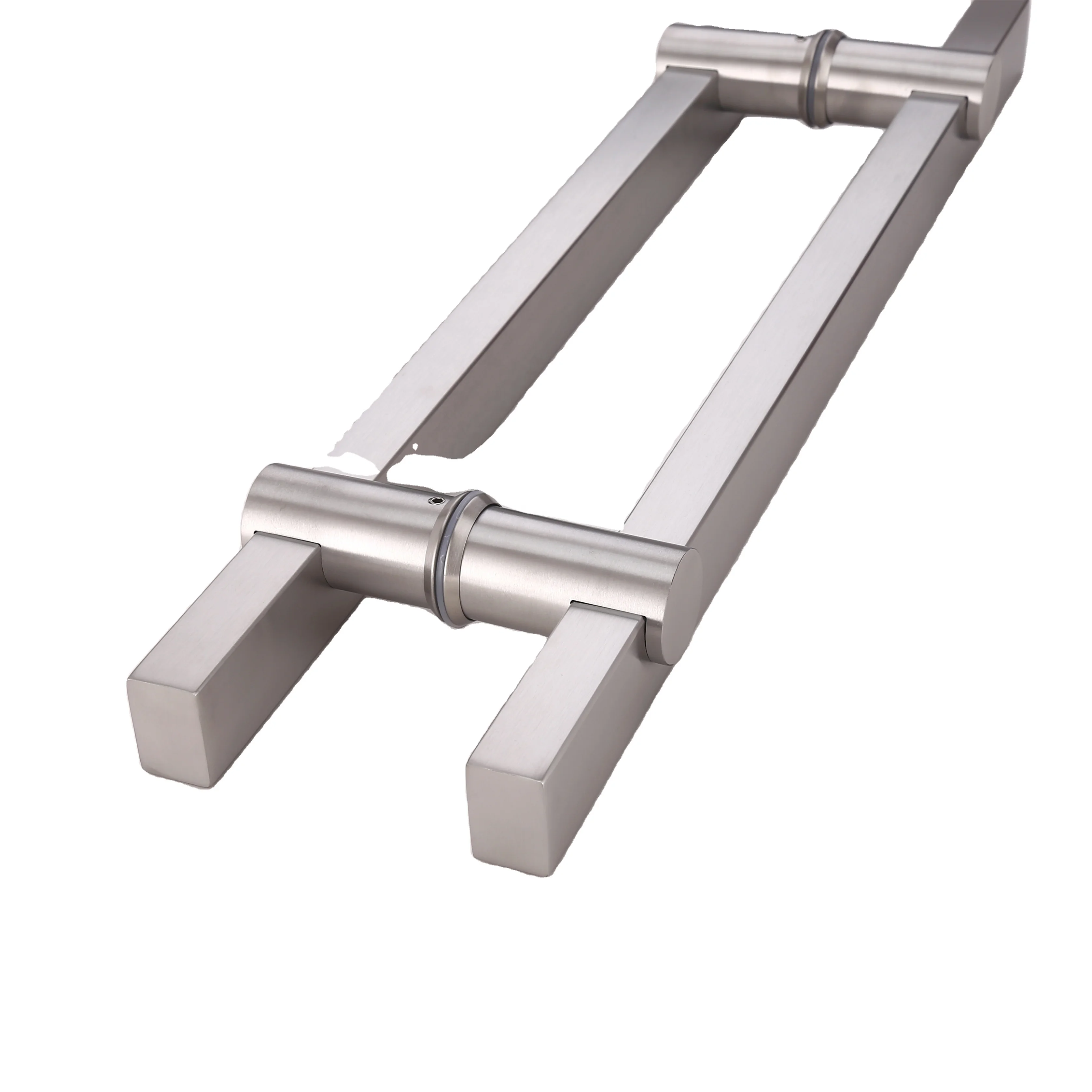 Entrance Door Handle Pull Set Glass Mounted Ladder Style Pull Handle