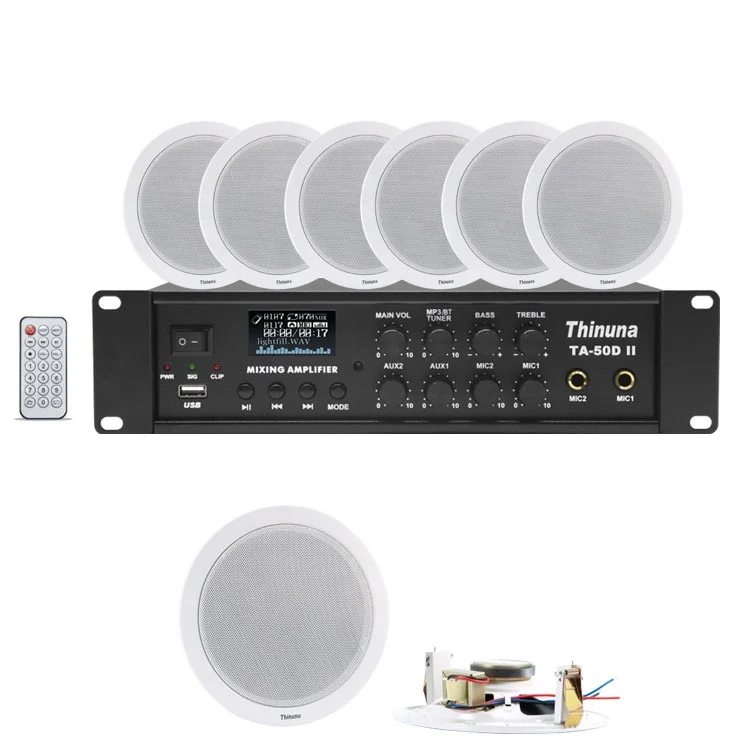 CS-205A Cheap PA 6.5 inch Full Range Invisible Speaker Inside Walls Low Profile Surface Install Unseen In Ceiling Loudspeaker