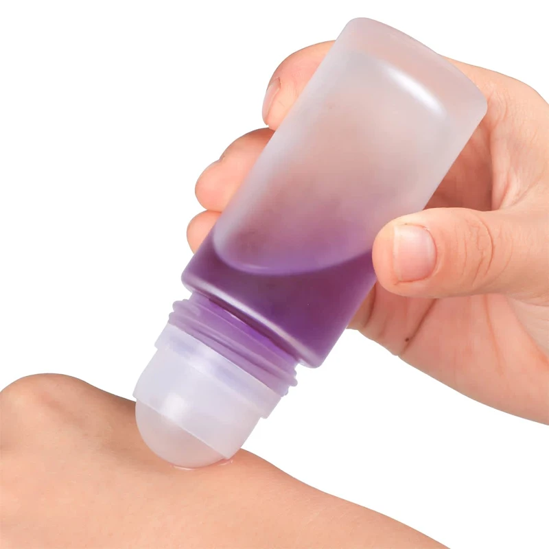 50ml Frosted Glass Deodorant Roll On Bottle Empty 30ml Refillable Roll On Glass Bottles for Cosmetics DIY Beauty Oils Mix