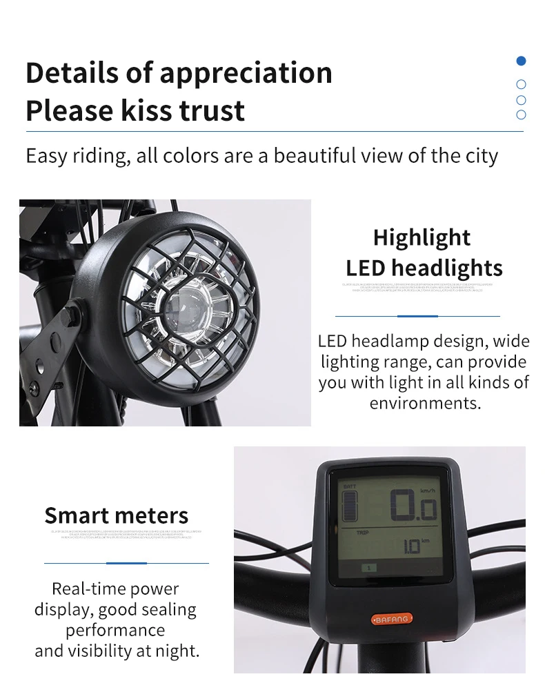 EU US warehouse factory snow ebike e-bike bicicleta electrica  500/750/1000W vintage e bicycle retro electric fat tire bike