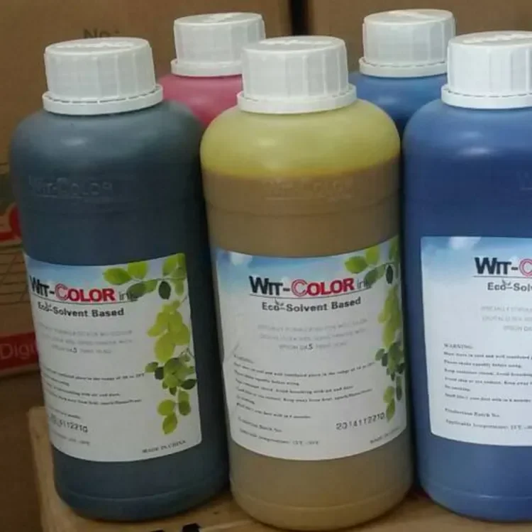 Wit Color Eco Solvent Ink for i3200/XP600/dx5 Eco Solvent Printer