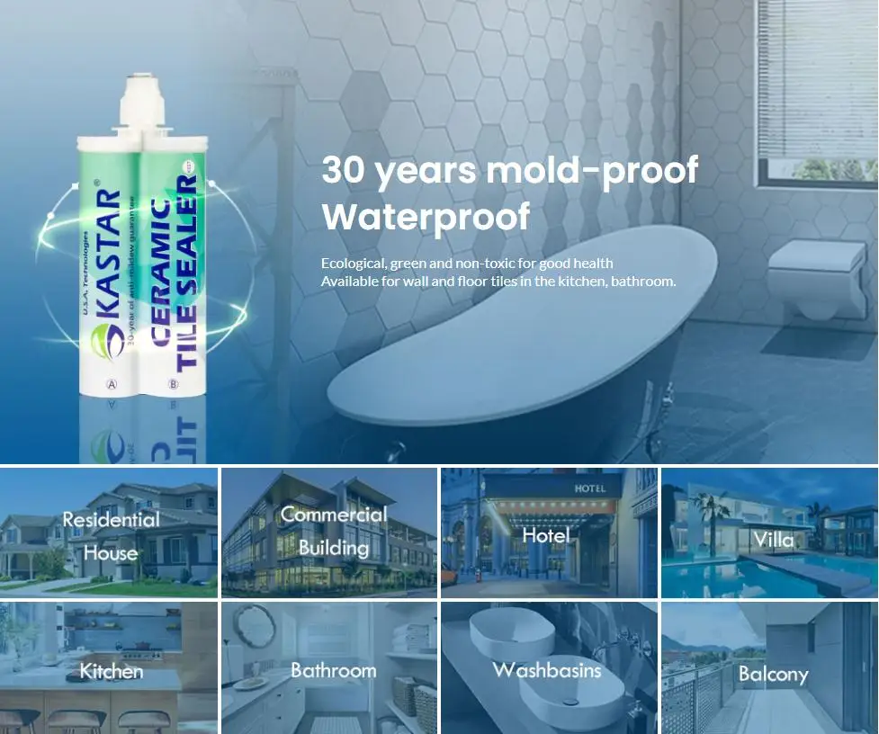 KASTAR Manufacturer 30years Hot Selling Double-Component Ceramic Epoxy Grouting Adhesives Sealant Glue Tile Filler Grout For Tile Grout