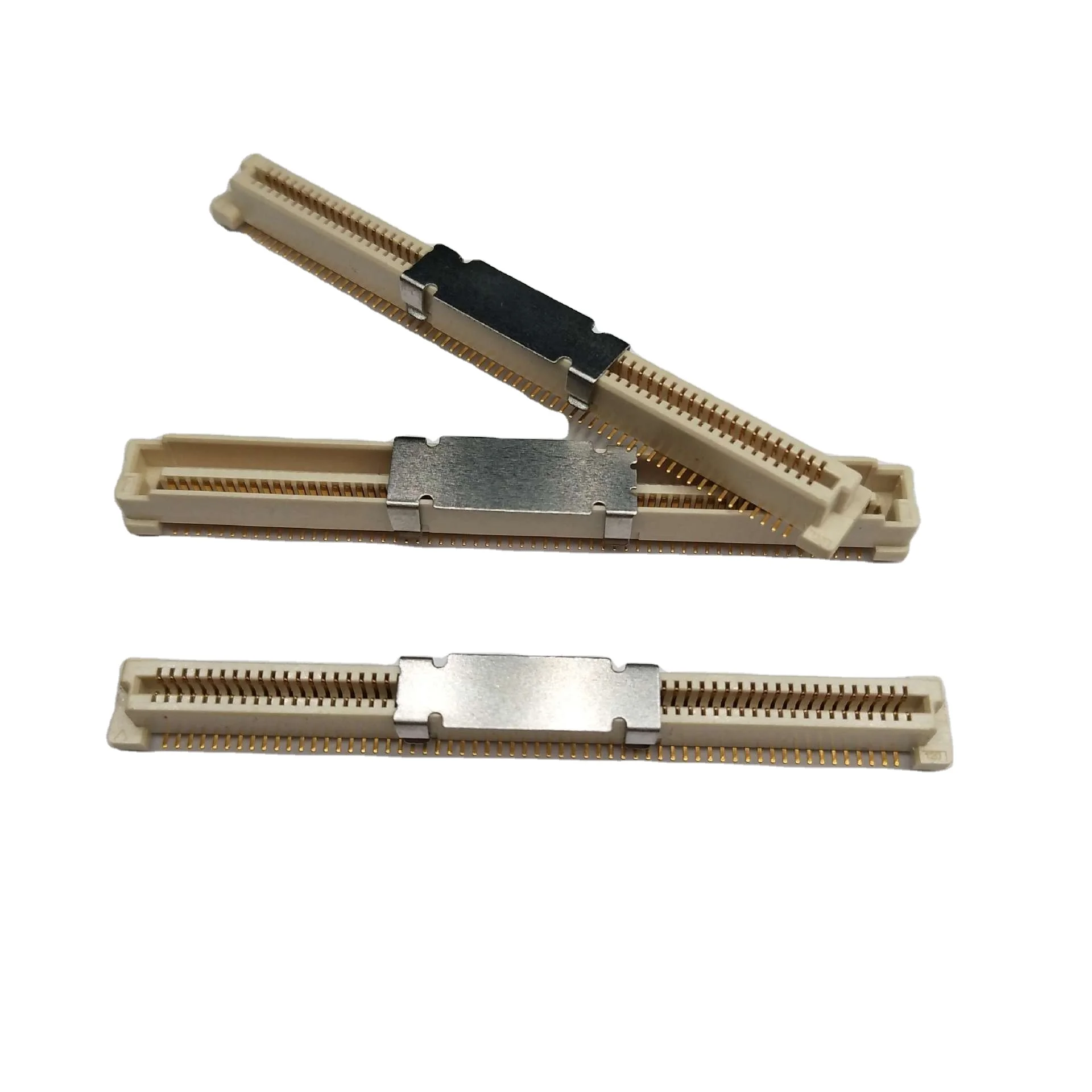 0.5mm0.8mm Spacing Plate to Plate Connector 40P60P80P120P Module Docking Connector Female Connector M12 PA66 Height 5.0 White