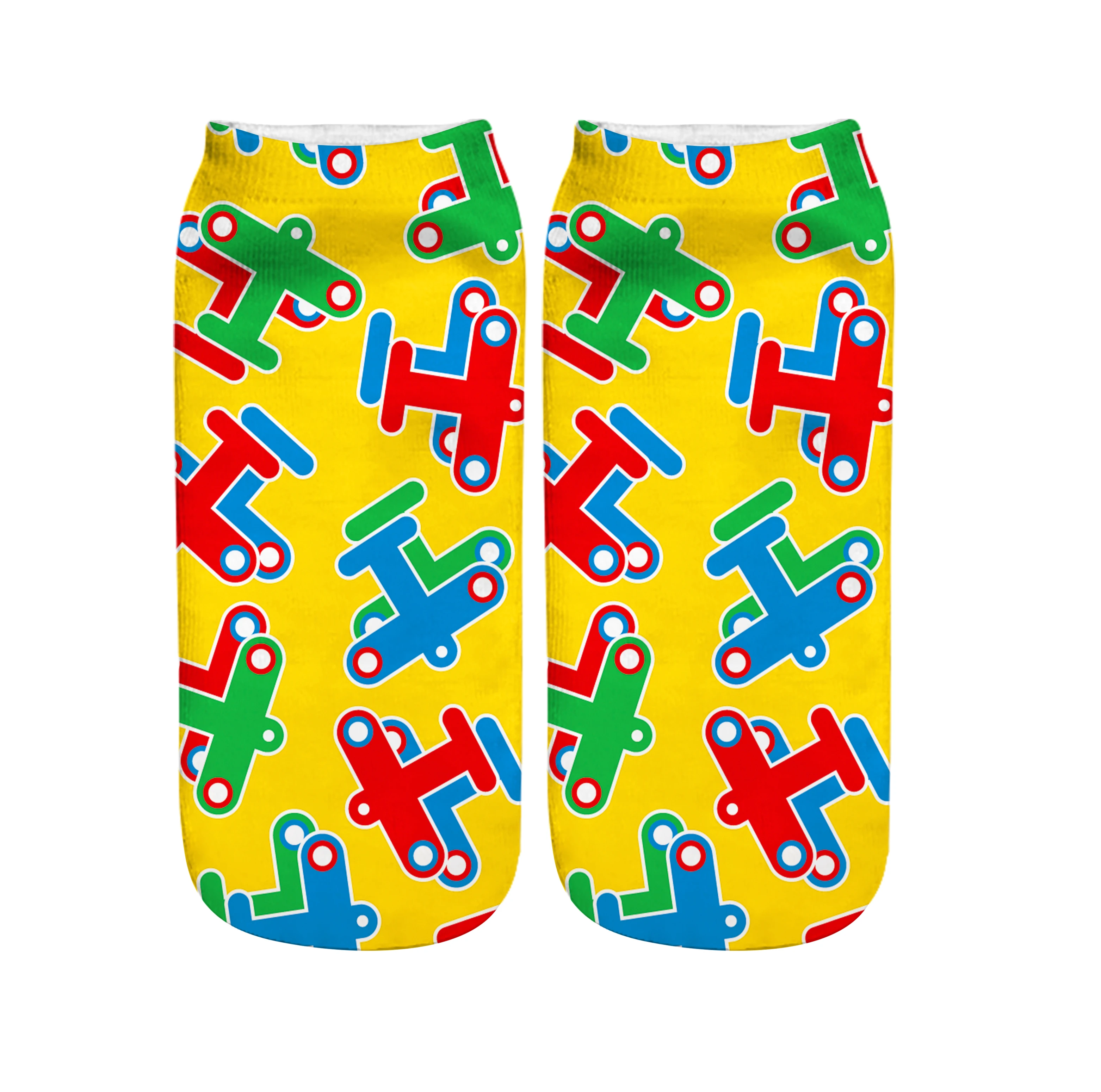 Cute cartoon lovely custom children kids sublimation printed socks with print for kids