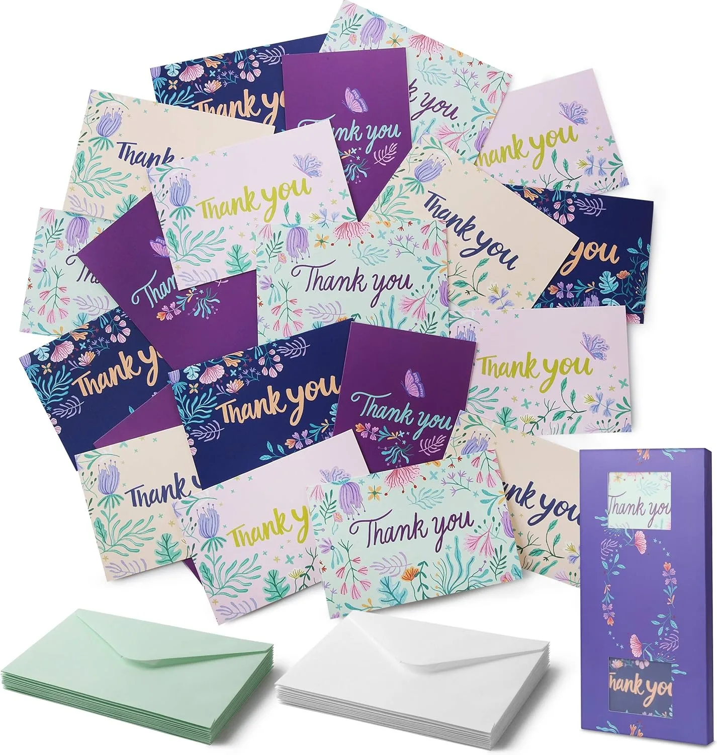 Custom Logo Printed Recycled Paper Offset Printing Business Thank You Greeting Card Postcards With Logo