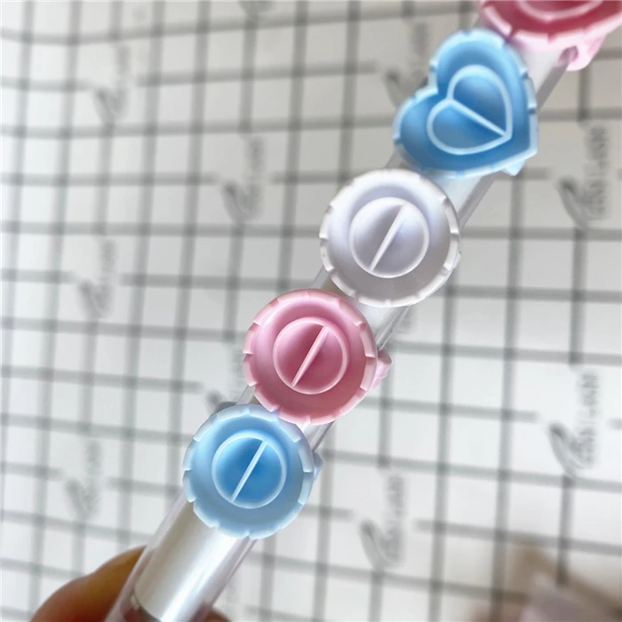 New arrival plastic pink glue ring for eyelash extension disposable glue holder ring wholesale