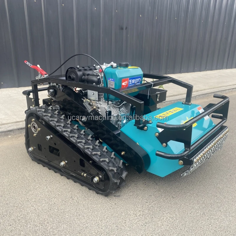 High Efficient Flail Grass Mower 600/800mm Diesel Remote Control Robot Cutting Grass Machine Lawn Mower Mower For Sale