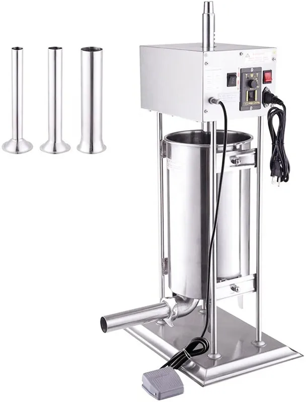 15L Electric stainless steel Type Automatic  Sausage Filler with Twister Sausage Stuffer Sausage Making Machine