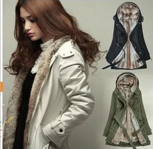 Женская толстовка из искусственного меха hick, зимнее теплое длинное меховое внутреннее пальто, куртка, хлопковая одежда, термопарки instyles