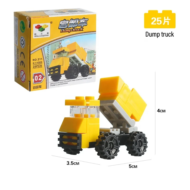 2023 Mini Transportation Car Educational Assembled Models Building Blocks Compatible small Bricks toys for children