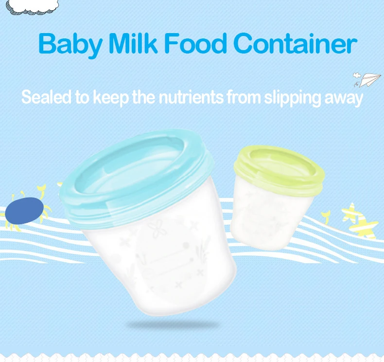 OEM Neck Wide Multifunction Breast Milk Storage Bottle and Storage Cup For Baby Feeding Bottle