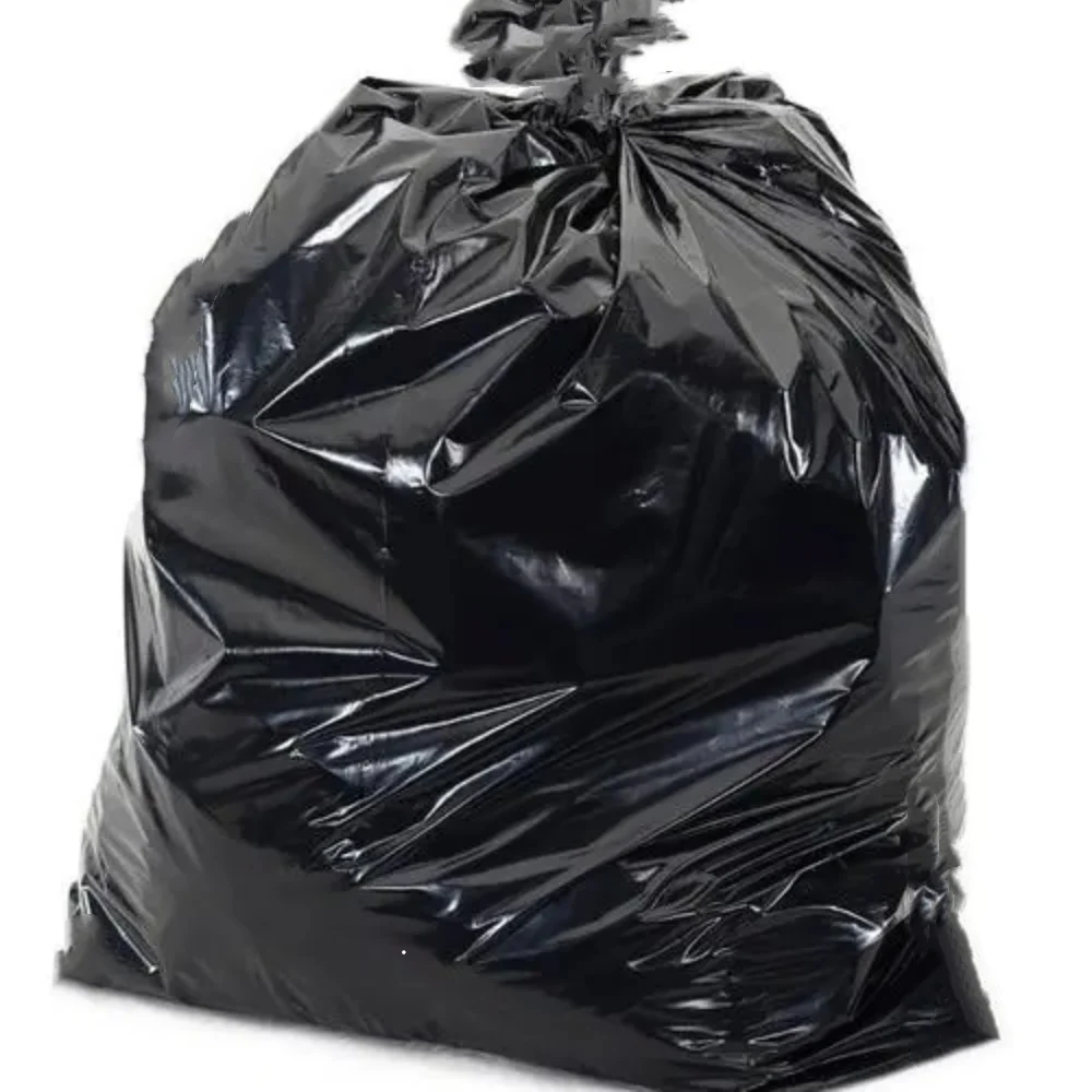 45 50 Gallon Large Black Bio Garbage Bags 2 3 mil Big Heavy Duty Trash Bags