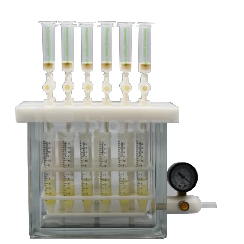 biocomma  12 Hole Solid Liquid Extraction Equipment Spe Vacuum Manifold solid phase extraction unit