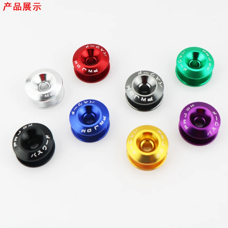 Universal JDM Aluminum Quick Release Fasteners Kit Front Bumper Rear Bumper Hatch Cover Surround Fixing Buckle