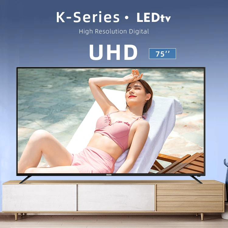 New product 100 inch tv voice function 75 inch smart tv Android 11.0 features 85 inch tv