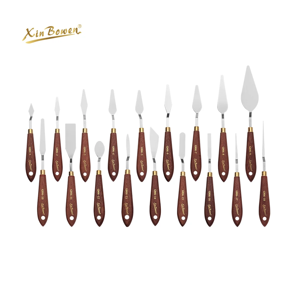 Xin Bowen Great Master Level Red Clay Tools Pottery High Quality Stainless Iron Scraper Tools Wooden Art Materials