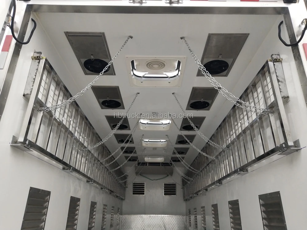 factory sale japan isuzu  6 wheels chicken baby transport truck with refrigerator unit