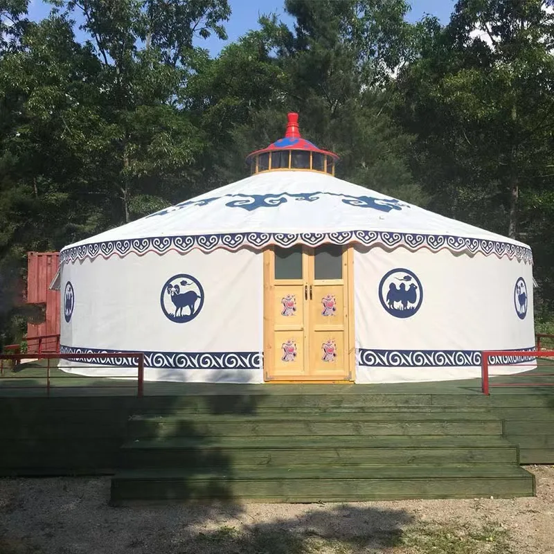 Outdoor party tent yurt home luxury pvc mongolian event yurt tents