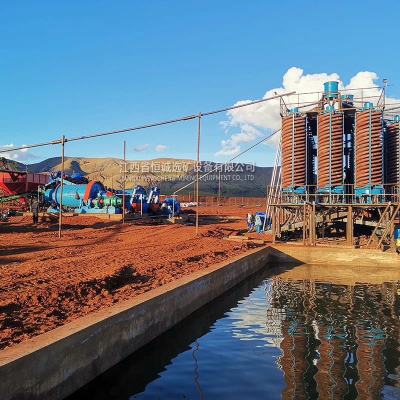 Chrome Ore Concentrator Machine Mobile Chrome Washing Plant With Spiral Chute