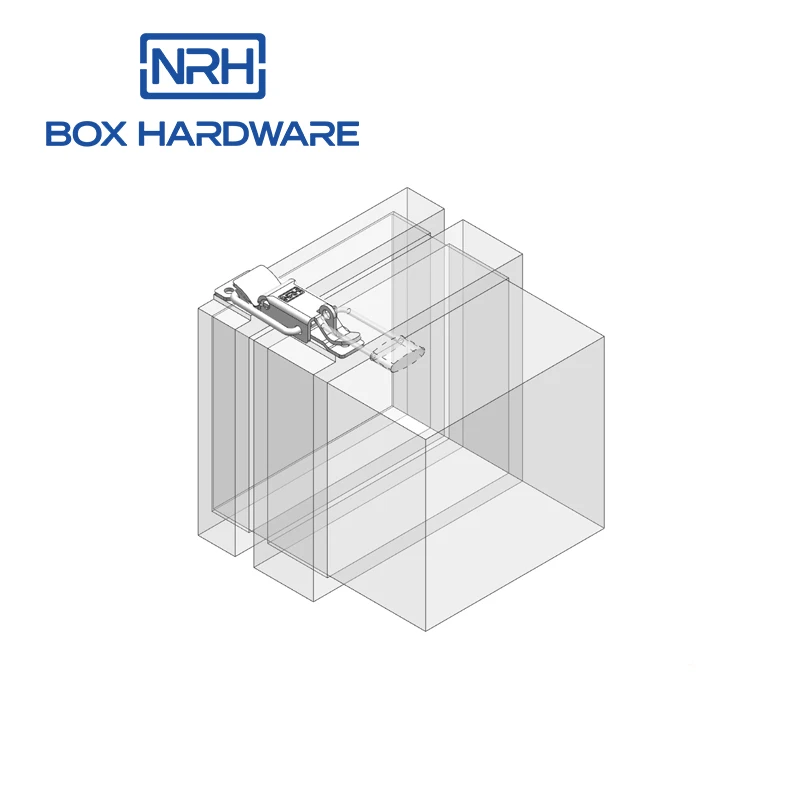 NRH 5829-80K padlock heavy duty spring loaded draw marine adjustable toggle latches
