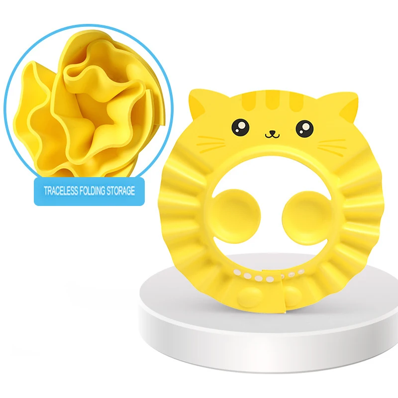 Baby Shower Cap Adjustable Baby Hair Washing Guard Bath Cap Baby Bathing Shampoo Shower Protection Hat