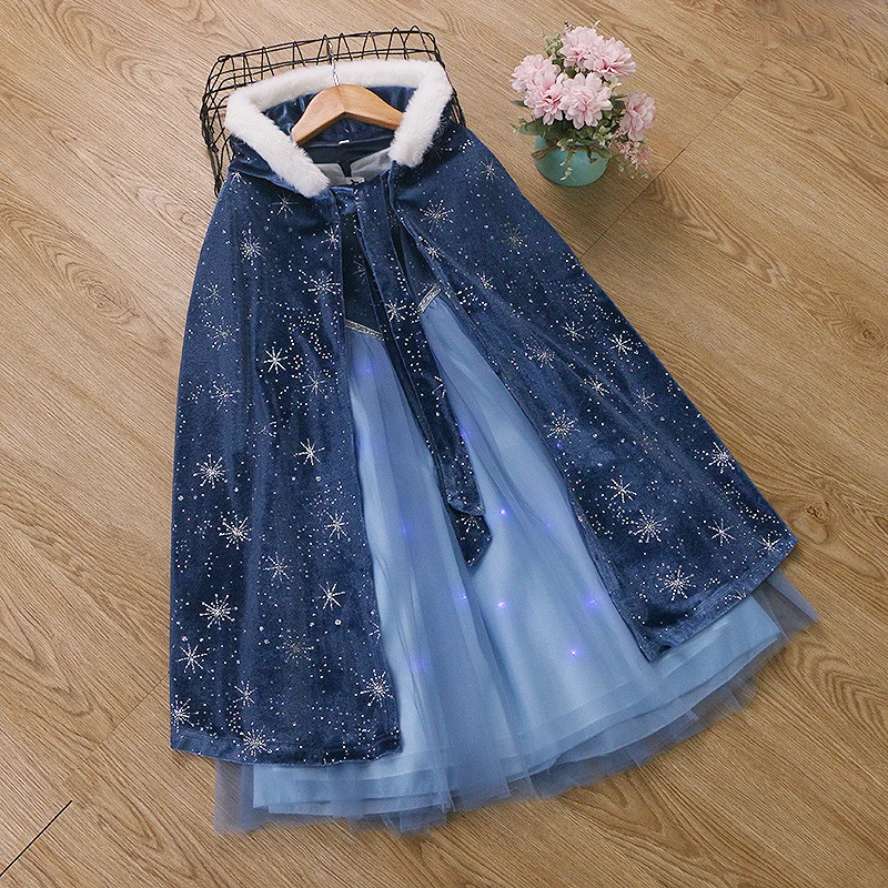 Floral Girls Princess Party Dresses For 3-12 Years Puffy Tulle Trailing Xmas Elegant Children Clothing Birthday Wedding Gown