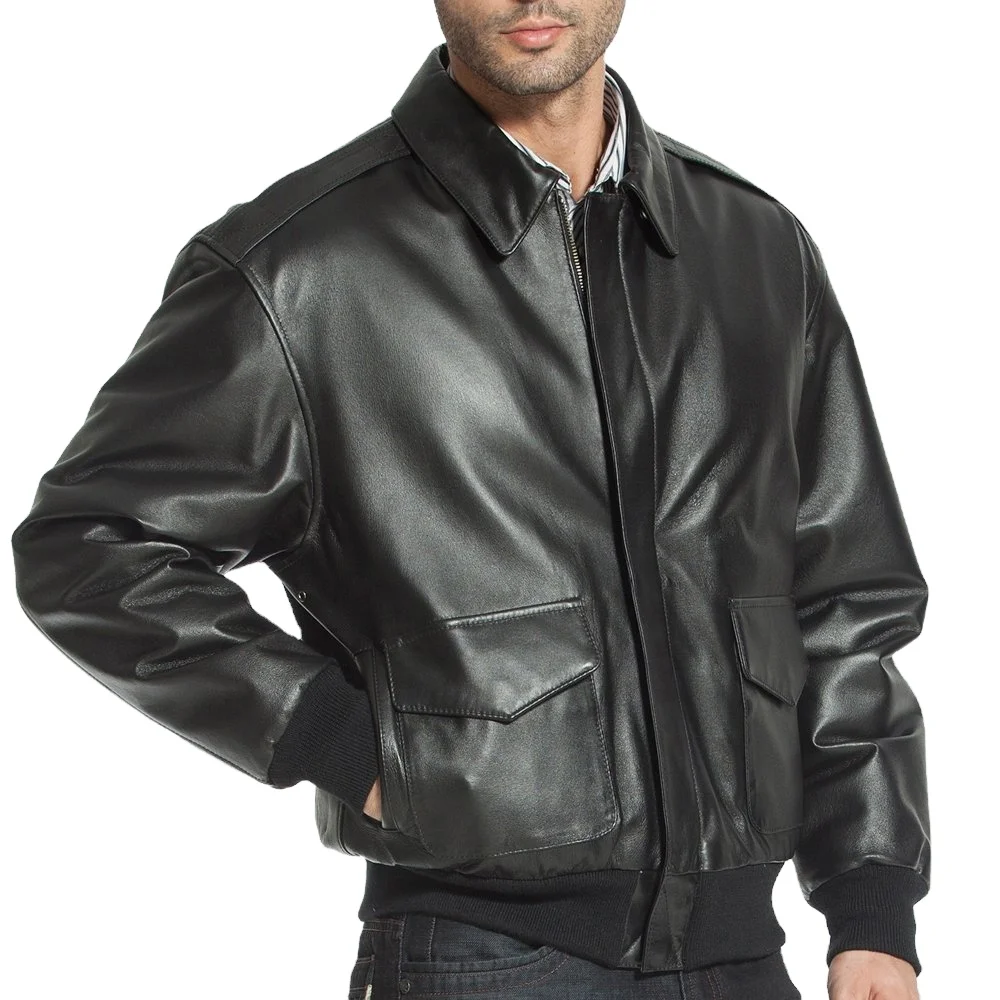 wholesale supplier custom printing high quality  Leather Jacket