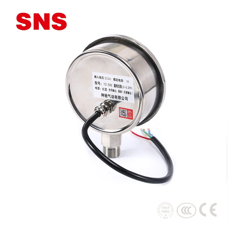 SNS YZ-S9 supplier Intelligent Industrial Digital Pressure Gauge with LED