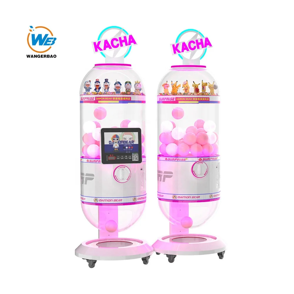 Coin Operated Capsule Amusement Center Kids Play Toy Vending Machine Custom Capsule Suspension Gashapon Gift Machines Gashapon