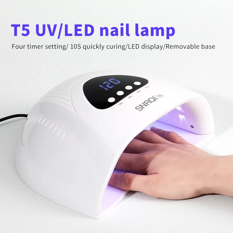 T5 SNRQI 48w High Power Supplier High Quality Factory Directly Sales High Power UV LED Nail Dryer Nail Lamp for Manicure