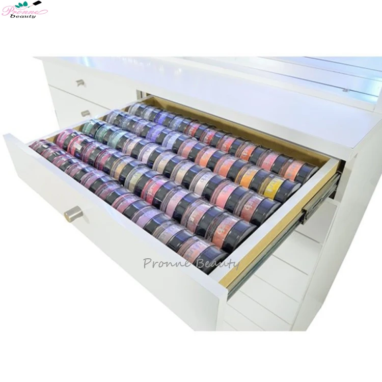 Custom Size Cosmetic Drawer Storage Box Nail Accessories Bead Nail Polish Organizers And Storage Box Cabinet