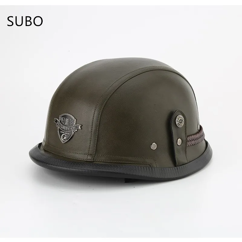 SUBO German Design Fashion Motorcycle Helmets Quality ABS Bike Comfortable Ride 9 Colors Optional Open Face ECE Certified Helmet