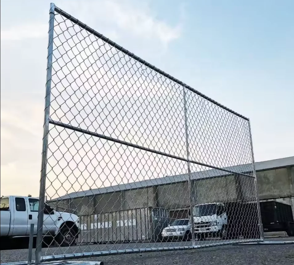 factory wholesale  galvanized 6x10  american removable temporary chain link fence panel  outdoor for  construction fence
