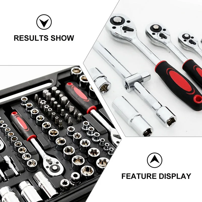 MACTANT 171 Pcs Ratchet Socket Wrench 1/4 Car Auto Repair Tools Spanner Screwdriver Set Drive Ratchet Spanner Hex Bit Socket Kit