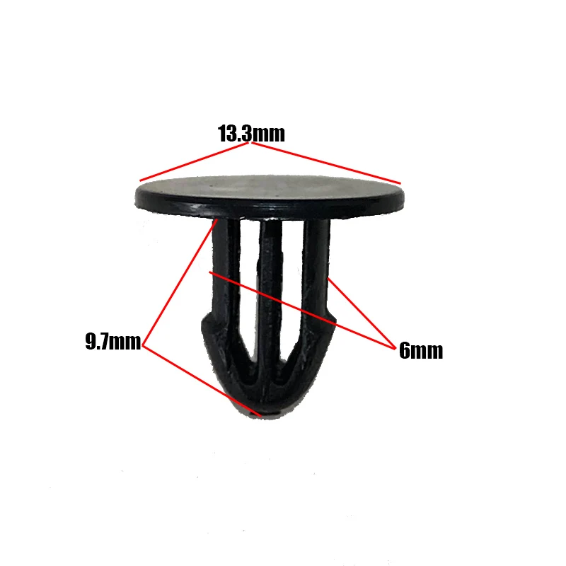 50pcs Auto Bonnet Rubber Weatherstrip Clips For Subaru Impreza Clips Plastics Fastener 90826FA000 High quality Auto Clips