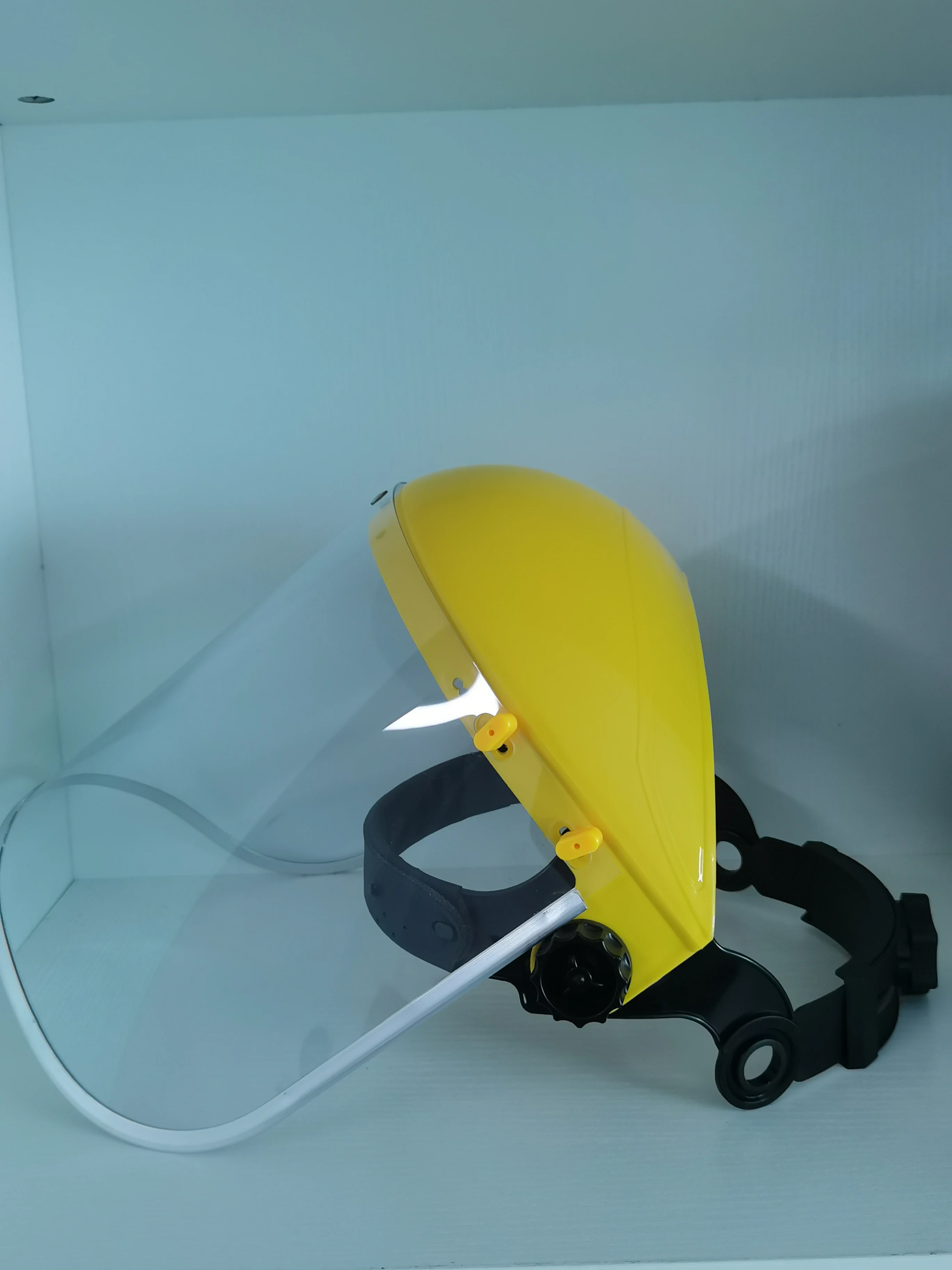 Unisex Industrial Transparent Clear Visor Face Shield Hat for Medical Protective Anti-spray