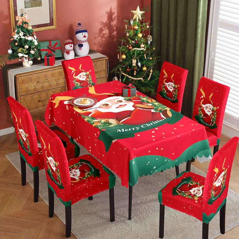 Custom Round Disposable Polyester Pe Pvc Plastic Wedding Birthday Party Wedding Dining Chair Covers Christmas Table Cloth Set