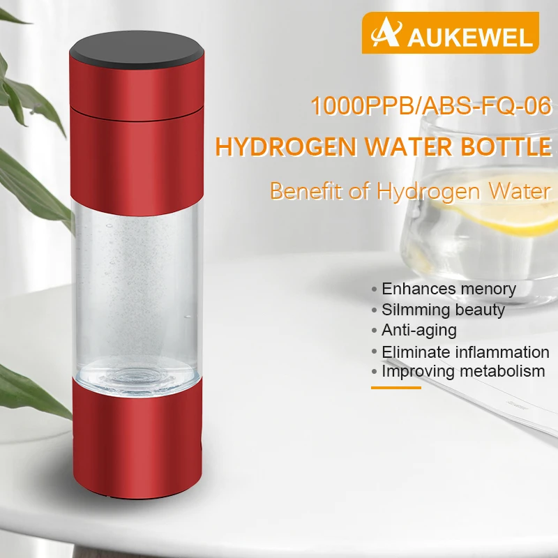 FQ-04 hydrogen water generator & breath inhaler bottle 240ml portable Nano hydrogen water bottle ionizer