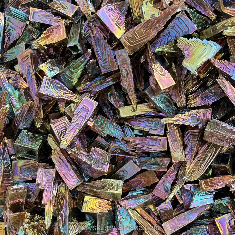Healing Semi-precious Stone Crafts Bulk Small Bismuth Ore Specimen Gemstone Crystal Mineral