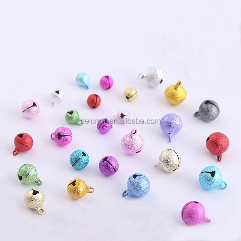 8mm-20mm Small Brass Copper Bell Craft DIY Metal Shiny Christmas Jingle Bells for Party Decorations Jewelry Making Cat Dog Bells