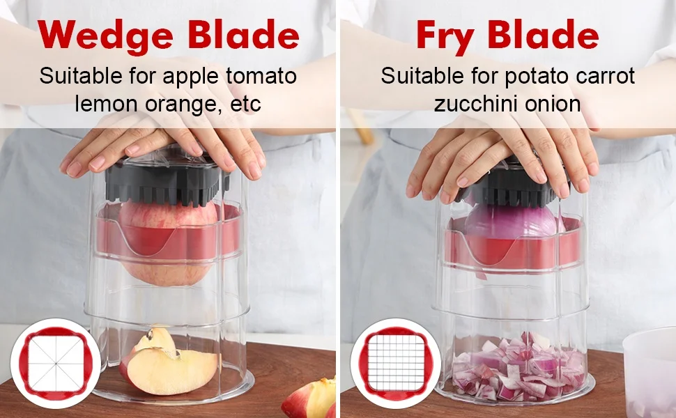 Безопасная и легкая в чистке ломтерезка для фруктов овощей Многофункциональный ручной измельчитель продуктов нож