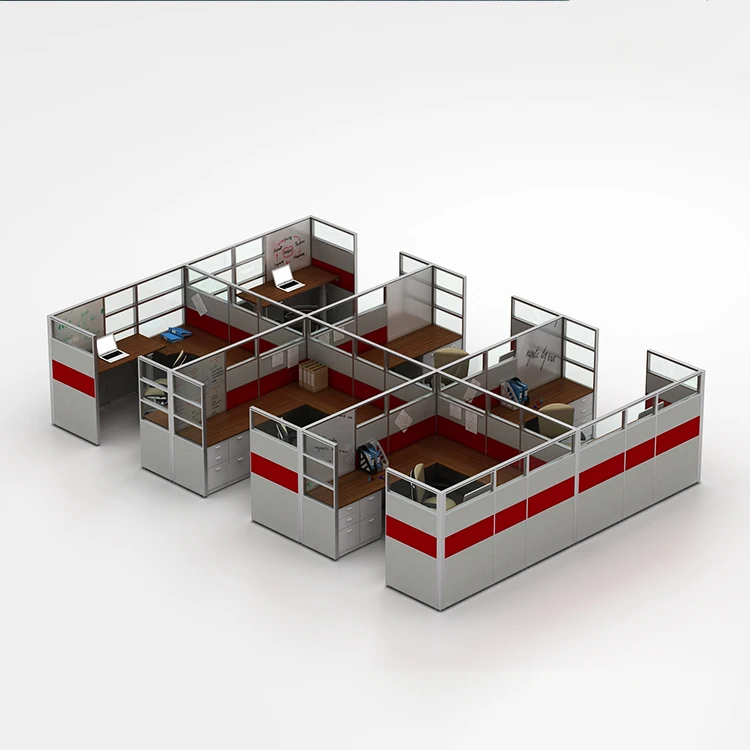 Office Furniture L Shape 4-10 People Modular Modern Staff Employee Table Desk office desk  Workstation