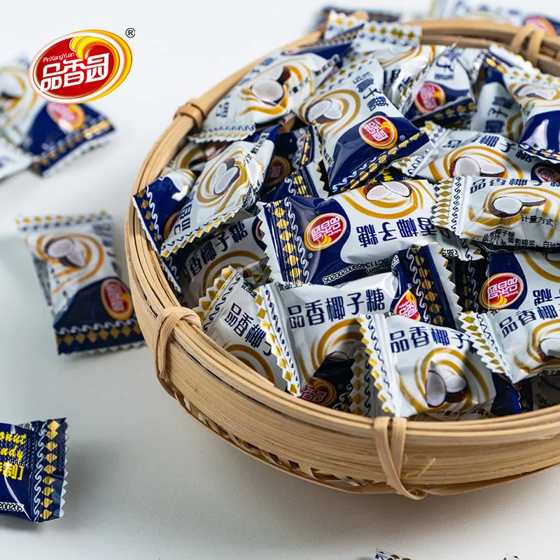 OEM Confectionery Coconut Flavor hard boiled candy