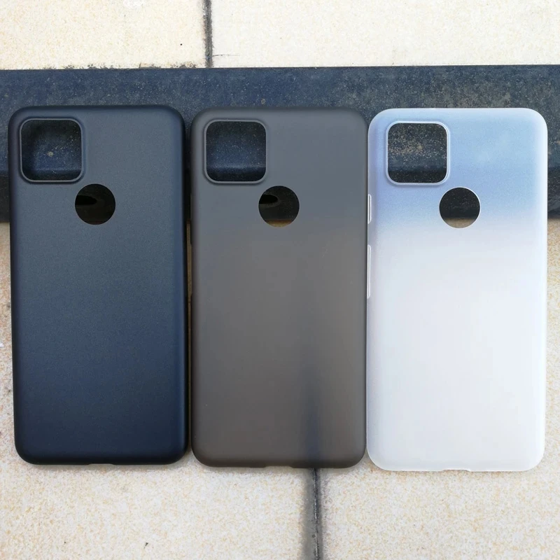 Модный ультратонкий PP 0 4 мм матовый чехол для Google Pixel 5 тонкий супер ультра пластиковый защитный подарка