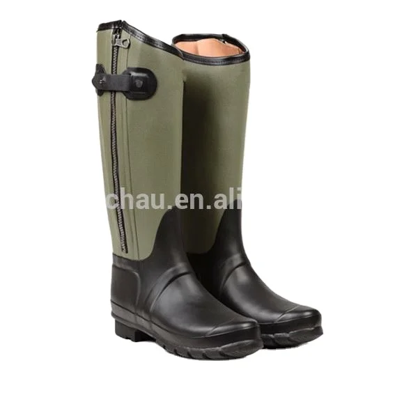 Steel toe dirt-proof waterproof farm rain galoshes rubber dustproof boot for men