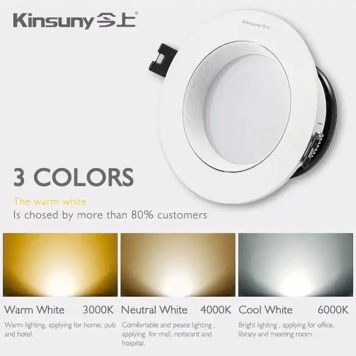 2023 PC supplier ODM 4W/7W/11W Ceiling Recessed COB LED Down Light