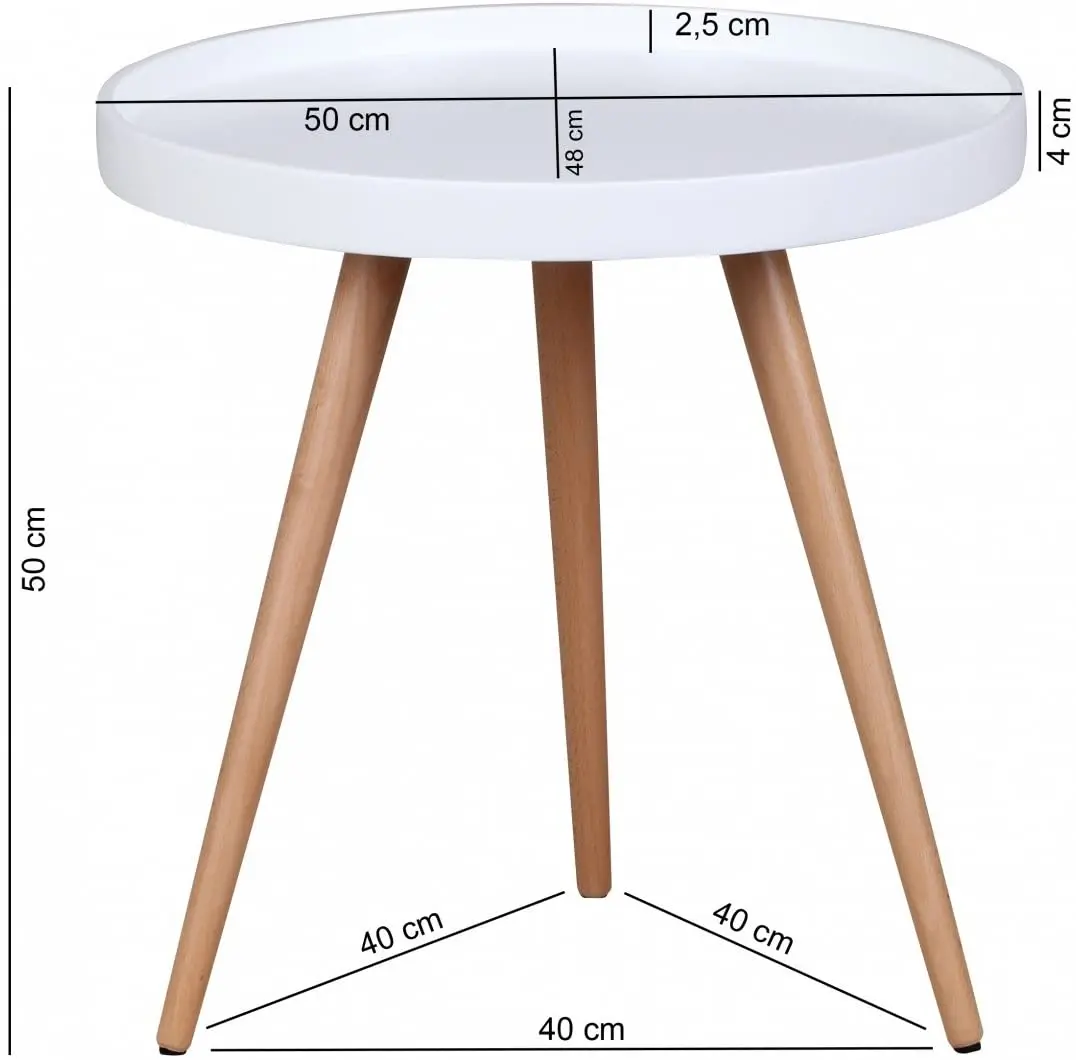 Журнальный столик ZJH, белый, Скандинавский дизайн