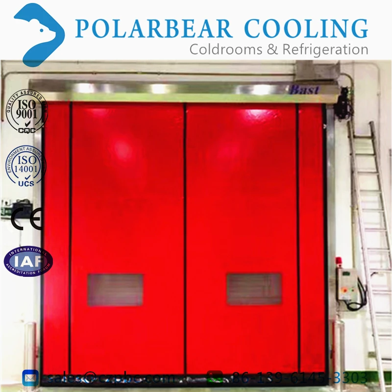 Industrial Roller Shutter Doors Plastic Roll up Door Cold Room Fast Shutter Doors For Factory