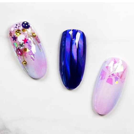 [NailSketch] Korea Nail Flakes Shape Large Glitter 12 Colors for Nail Art Decoration